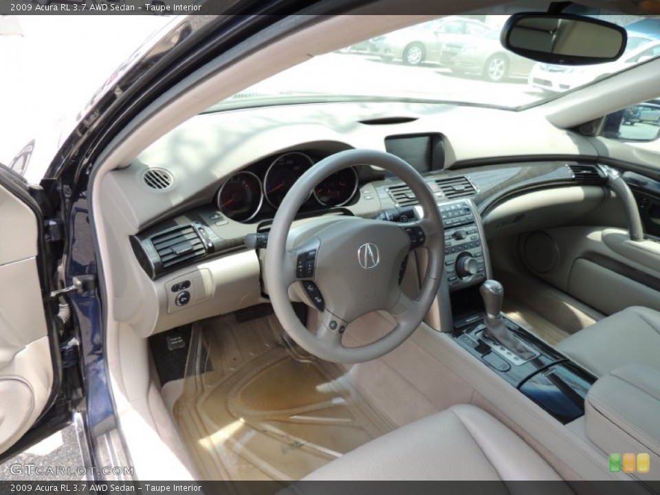 Taupe Interior Prime Interior for the 2009 Acura RL 3.7 AWD Sedan #81204885