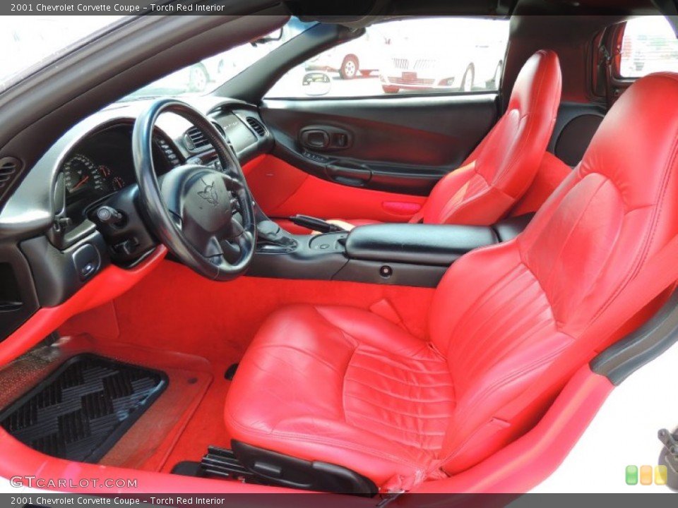 Torch Red Interior Photo for the 2001 Chevrolet Corvette Coupe #81207329