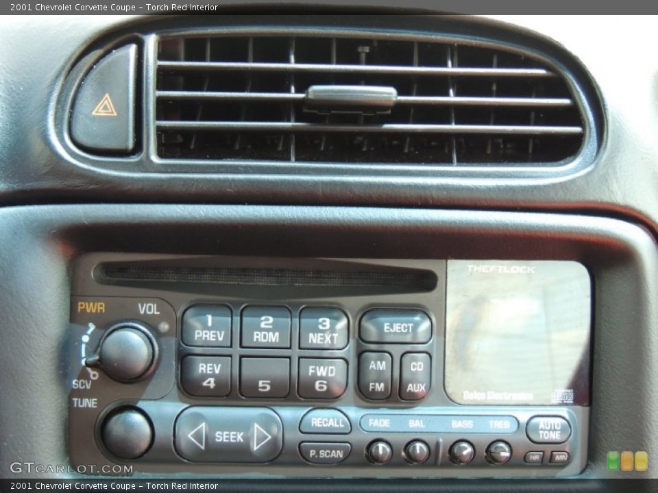 Torch Red Interior Audio System for the 2001 Chevrolet Corvette Coupe #81207517