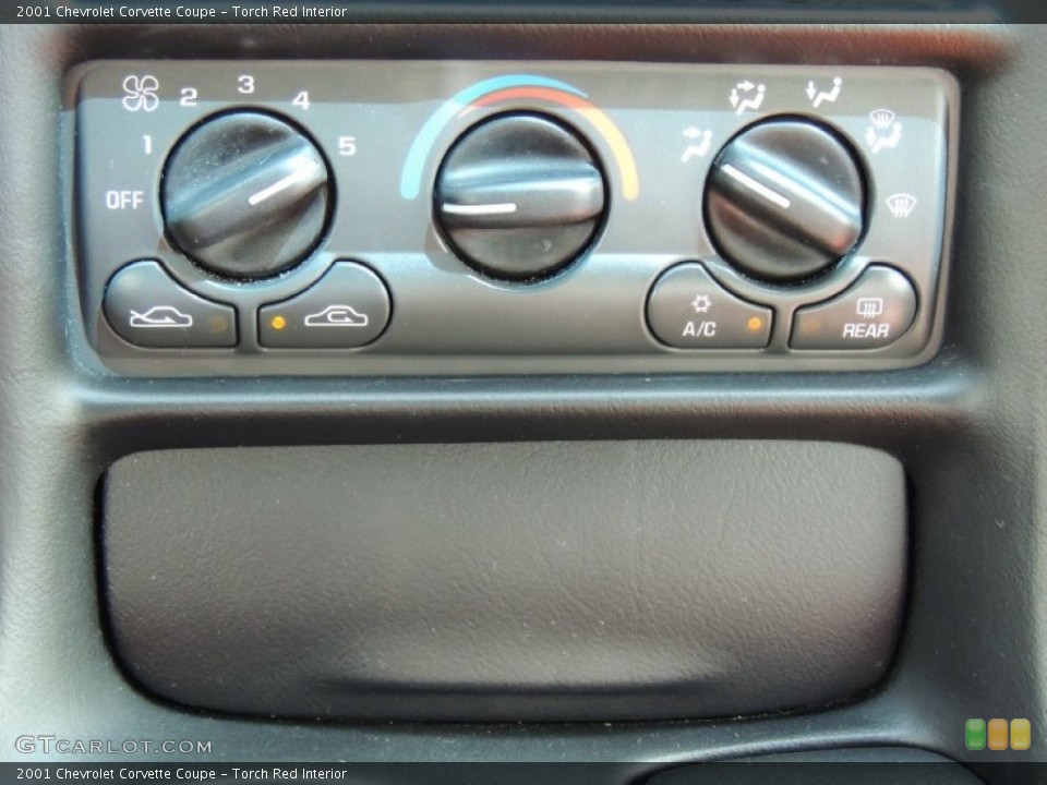 Torch Red Interior Controls for the 2001 Chevrolet Corvette Coupe #81207542