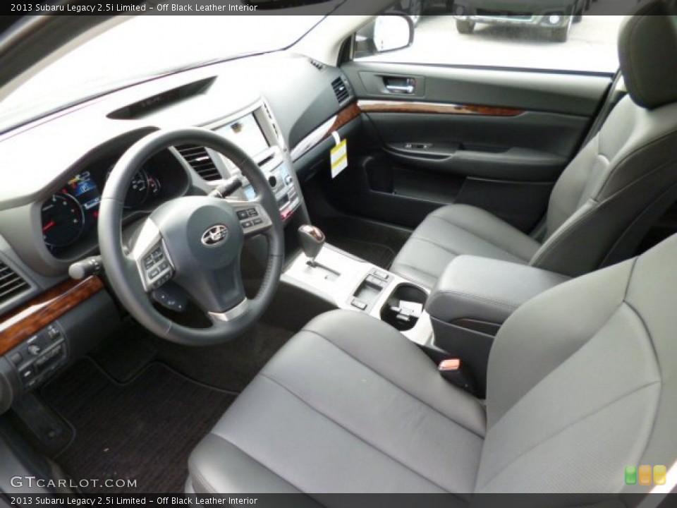 Off Black Leather 2013 Subaru Legacy Interiors