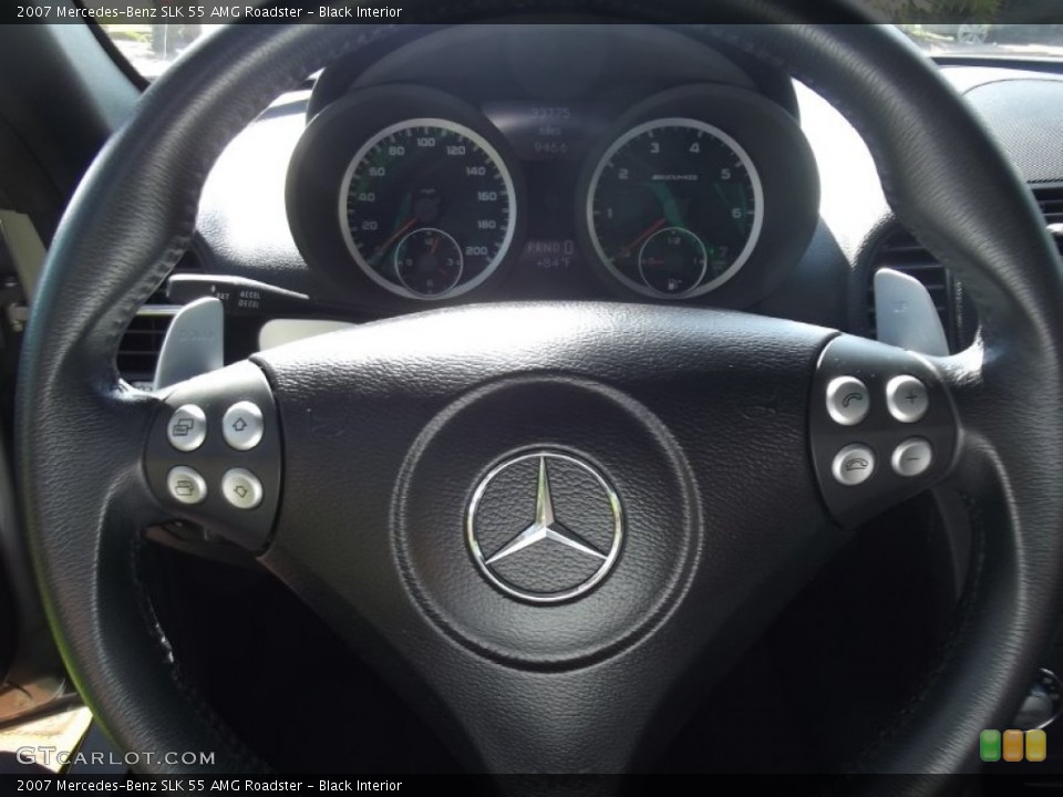 Black Interior Steering Wheel for the 2007 Mercedes-Benz SLK 55 AMG Roadster #81207801