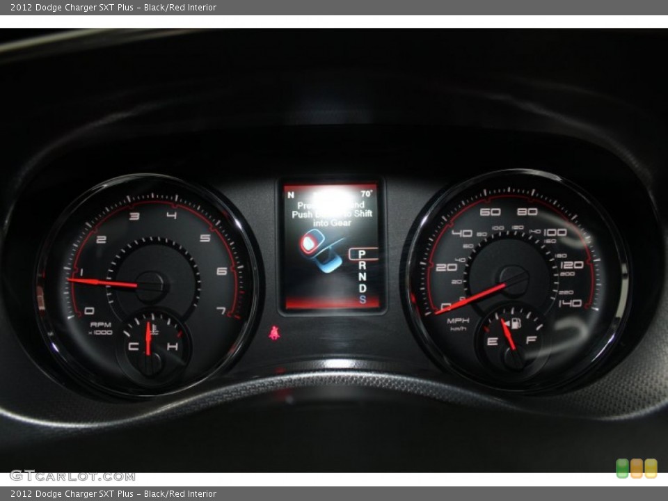 Black/Red Interior Gauges for the 2012 Dodge Charger SXT Plus #81208362