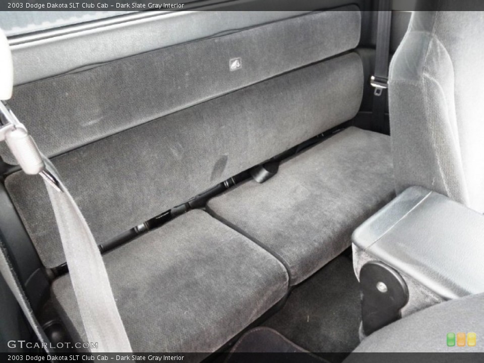 Dark Slate Gray Interior Rear Seat for the 2003 Dodge Dakota SLT Club Cab #81208791