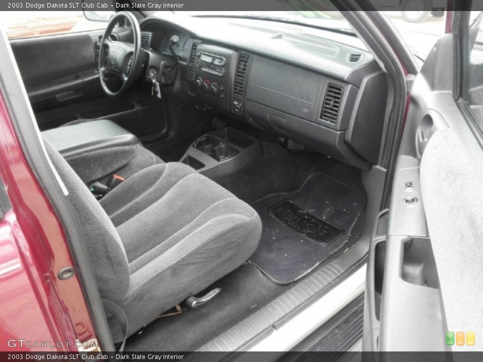 Dark Slate Gray Interior Dashboard for the 2003 Dodge Dakota SLT Club Cab #81208814