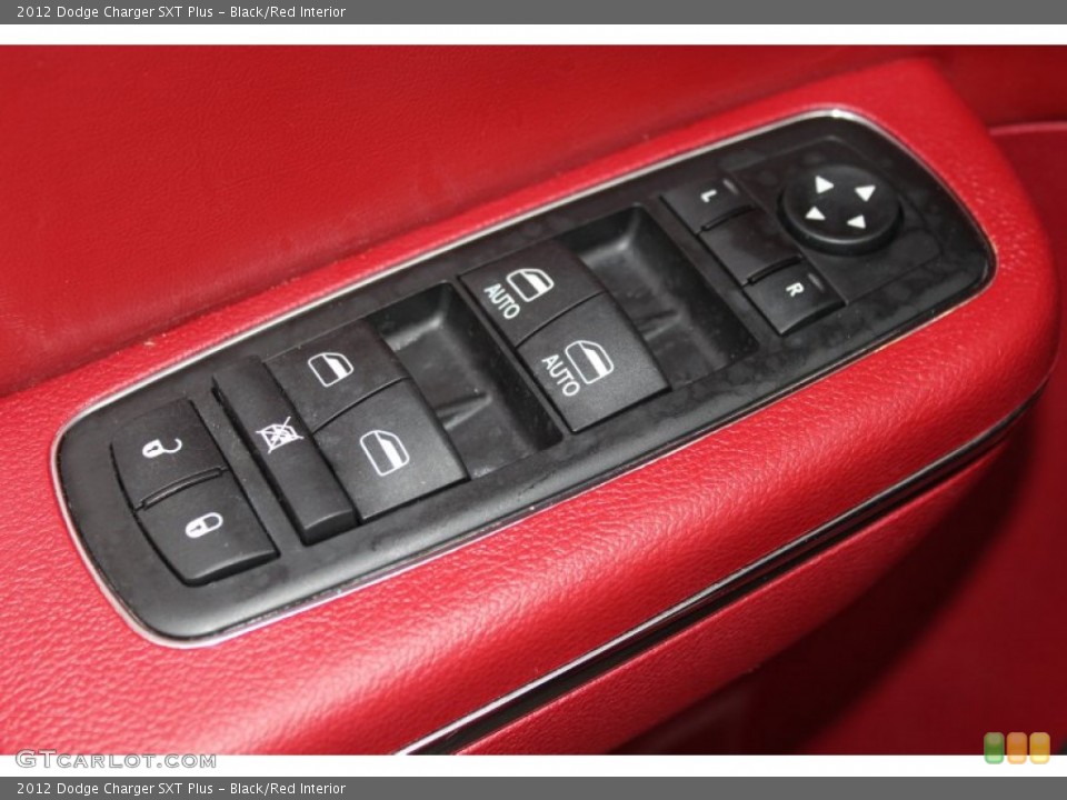 Black/Red Interior Controls for the 2012 Dodge Charger SXT Plus #81208834