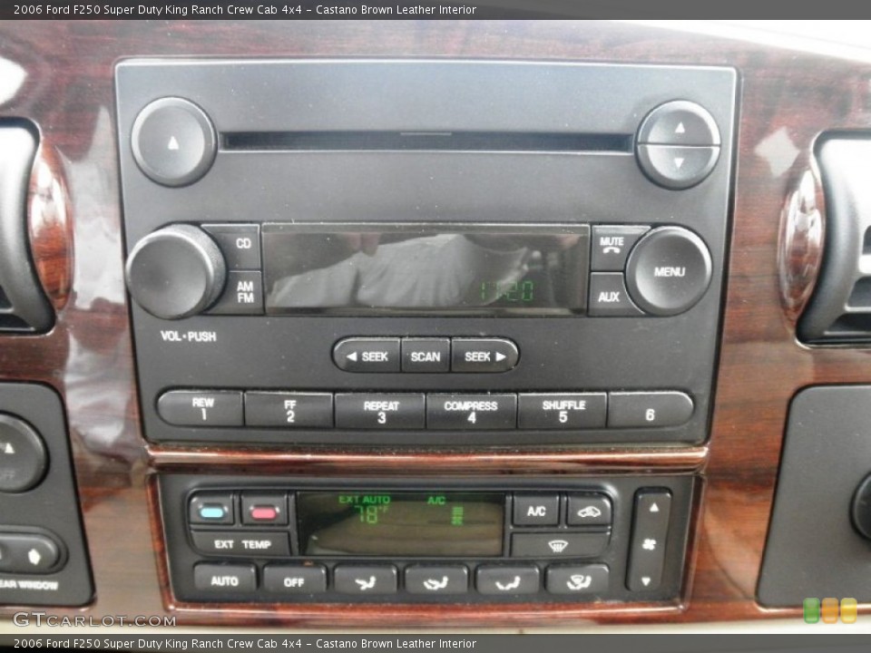 Castano Brown Leather Interior Controls for the 2006 Ford F250 Super Duty King Ranch Crew Cab 4x4 #81209124