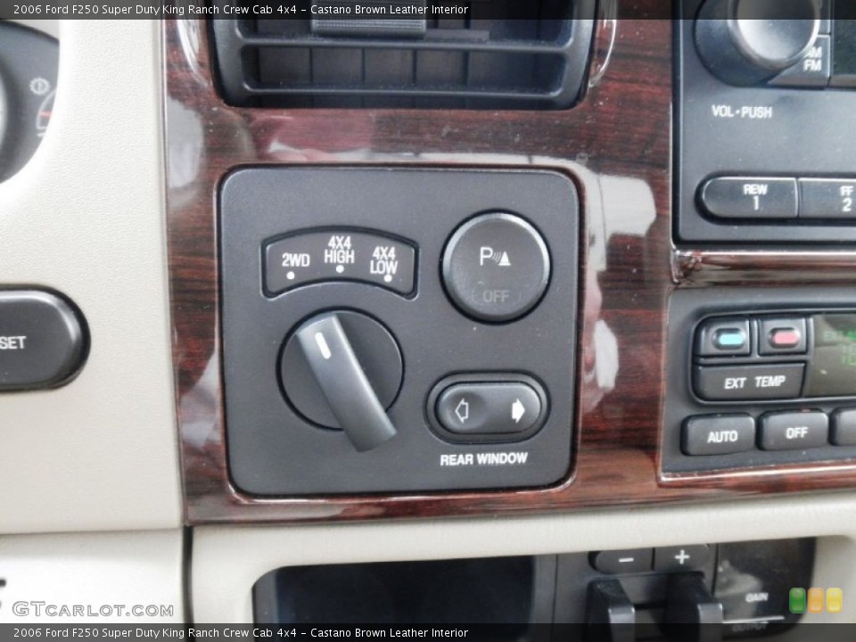 Castano Brown Leather Interior Controls for the 2006 Ford F250 Super Duty King Ranch Crew Cab 4x4 #81209151