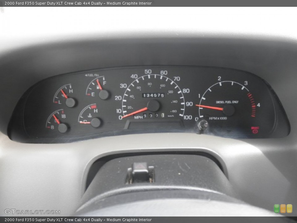 Medium Graphite Interior Gauges for the 2000 Ford F350 Super Duty XLT Crew Cab 4x4 Dually #81210025