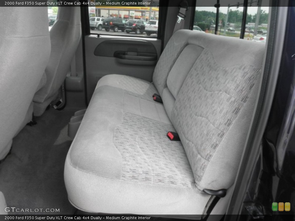 Medium Graphite Interior Rear Seat for the 2000 Ford F350 Super Duty XLT Crew Cab 4x4 Dually #81210090