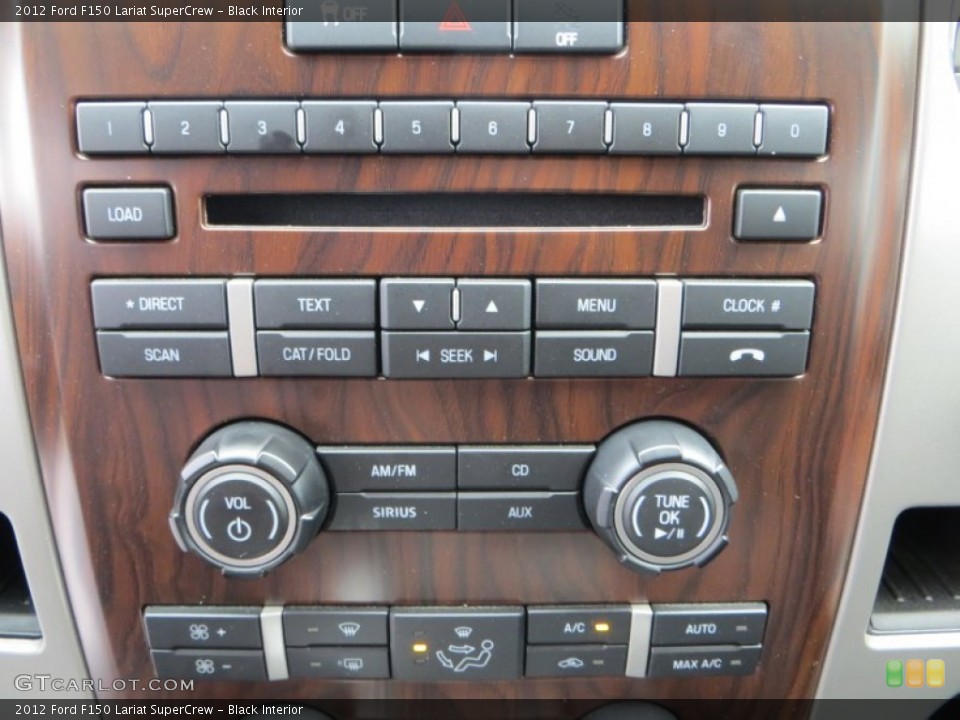 Black Interior Controls for the 2012 Ford F150 Lariat SuperCrew #81210372