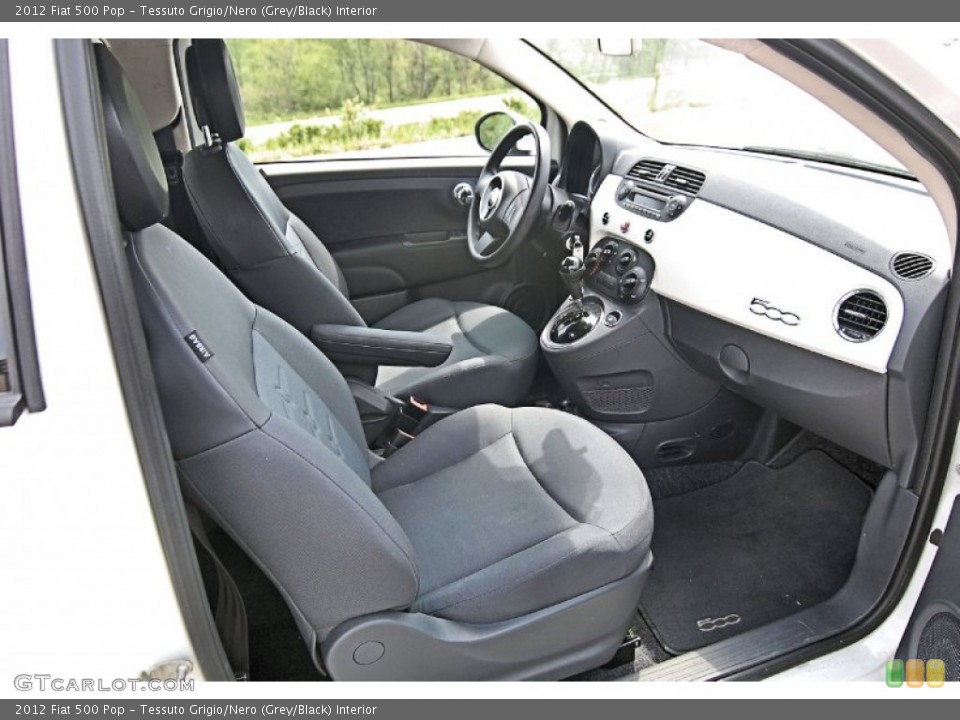 Tessuto Grigio/Nero (Grey/Black) Interior Photo for the 2012 Fiat 500 Pop #81210924
