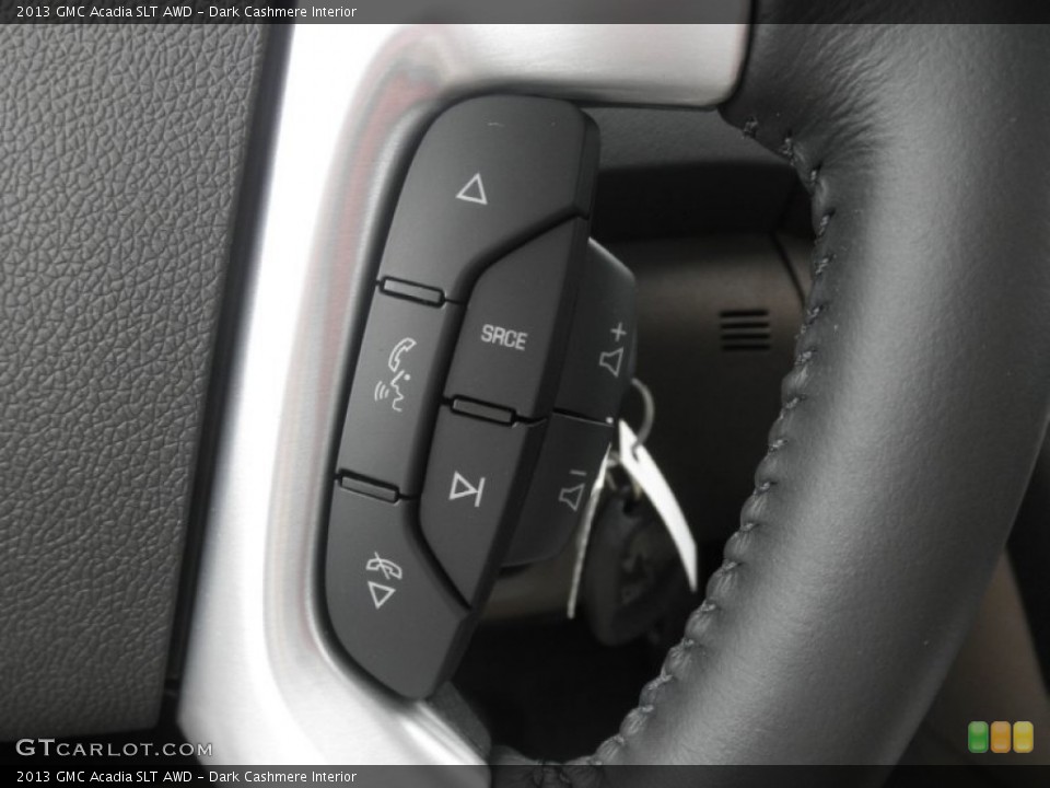 Dark Cashmere Interior Controls for the 2013 GMC Acadia SLT AWD #81211254