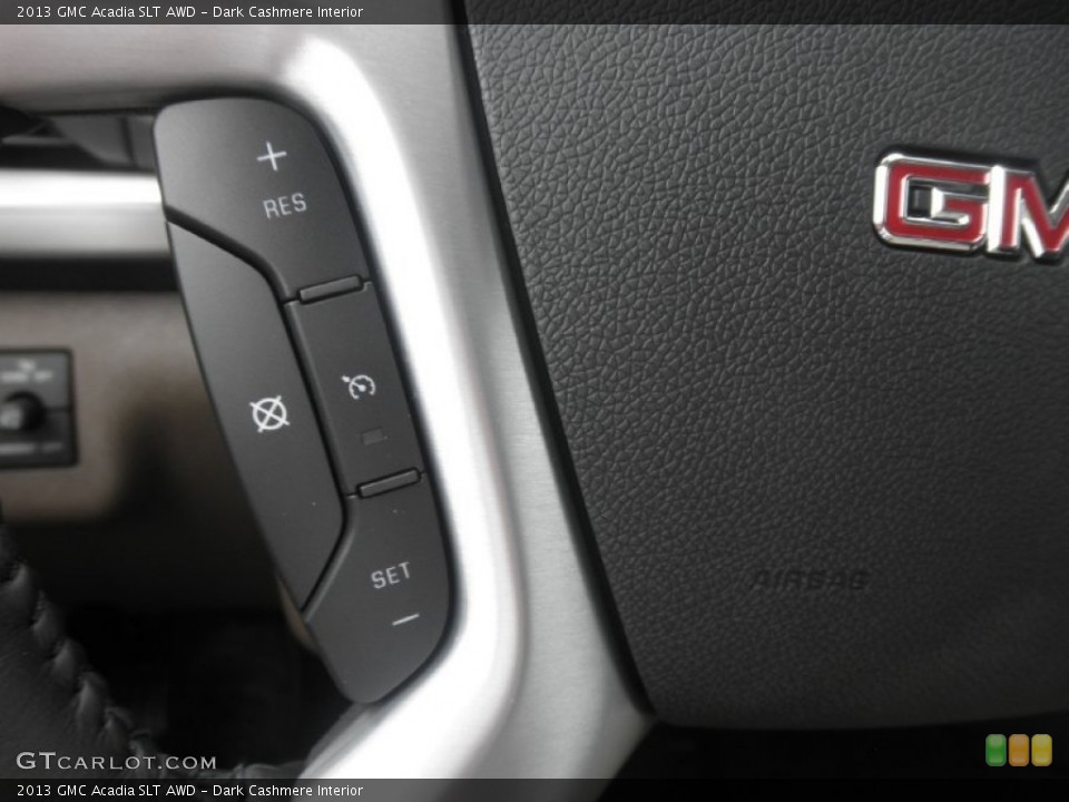 Dark Cashmere Interior Controls for the 2013 GMC Acadia SLT AWD #81211270