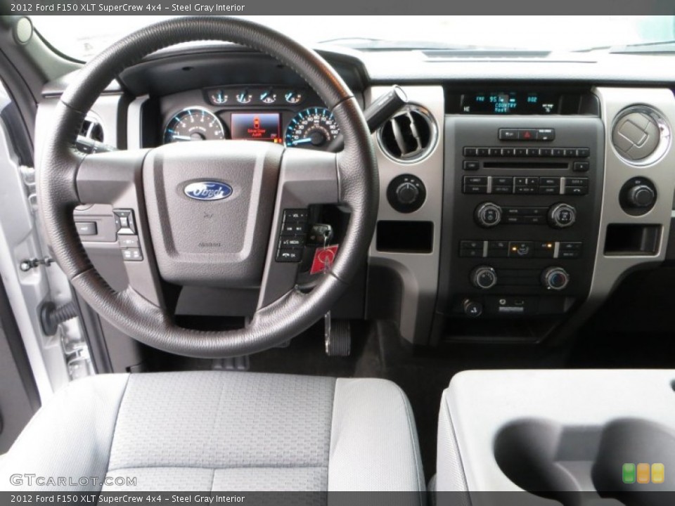 Steel Gray Interior Dashboard for the 2012 Ford F150 XLT SuperCrew 4x4 #81211356