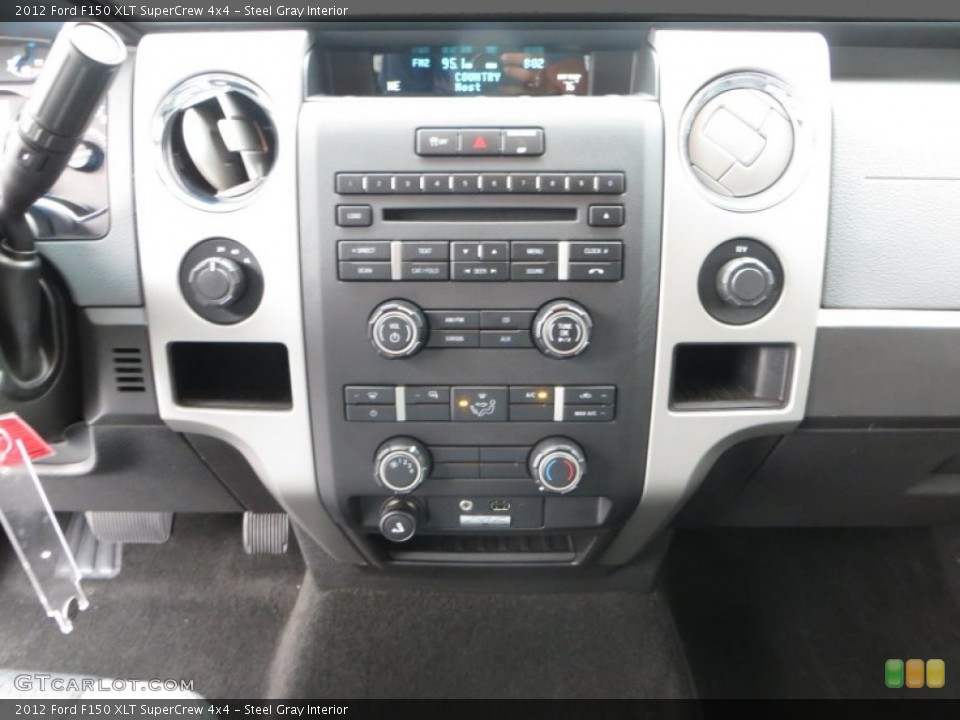 Steel Gray Interior Controls for the 2012 Ford F150 XLT SuperCrew 4x4 #81211374