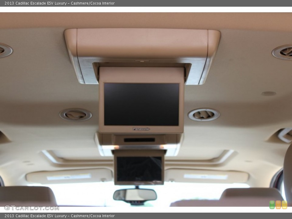 Cashmere/Cocoa Interior Entertainment System for the 2013 Cadillac Escalade ESV Luxury #81211718