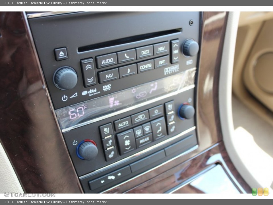 Cashmere/Cocoa Interior Controls for the 2013 Cadillac Escalade ESV Luxury #81211818
