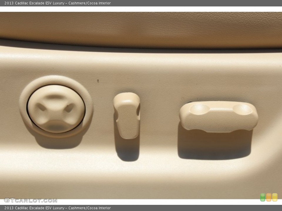 Cashmere/Cocoa Interior Controls for the 2013 Cadillac Escalade ESV Luxury #81212019