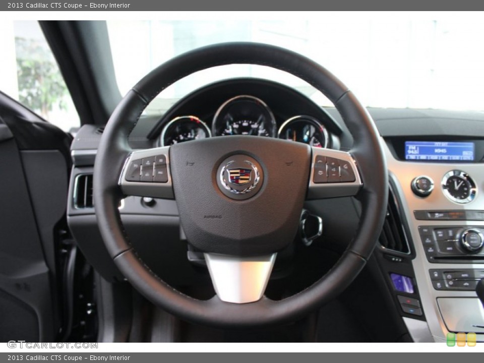 Ebony Interior Steering Wheel for the 2013 Cadillac CTS Coupe #81213198