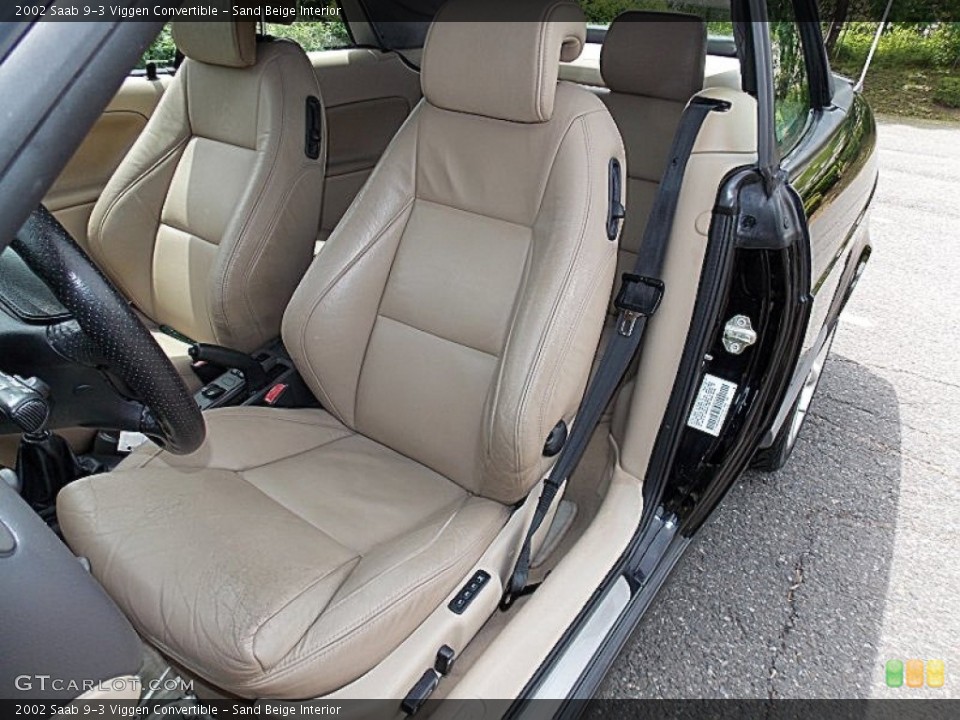 Sand Beige Interior Front Seat for the 2002 Saab 9-3 Viggen Convertible #81213297