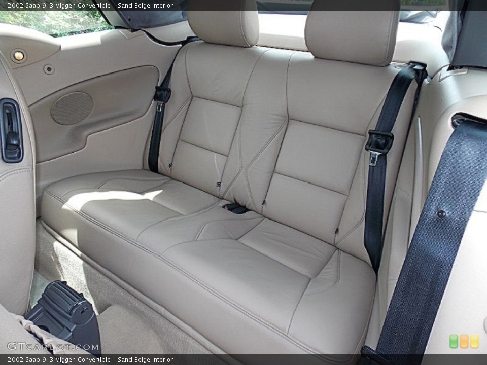 Sand Beige Interior Rear Seat for the 2002 Saab 9-3 Viggen Convertible #81213377