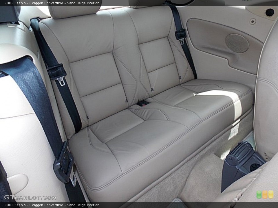 Sand Beige Interior Rear Seat for the 2002 Saab 9-3 Viggen Convertible #81213531