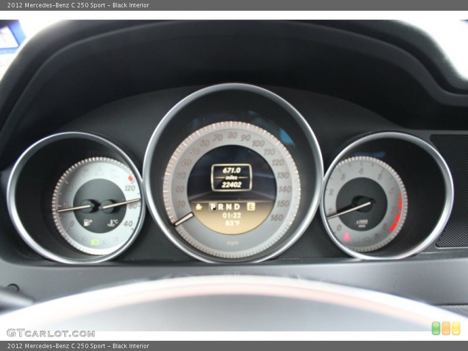 Black Interior Gauges for the 2012 Mercedes-Benz C 250 Sport #81213866