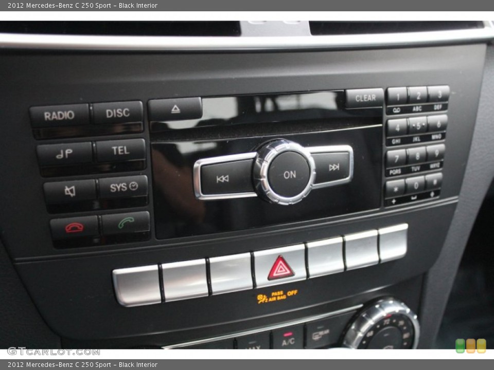 Black Interior Controls for the 2012 Mercedes-Benz C 250 Sport #81214185