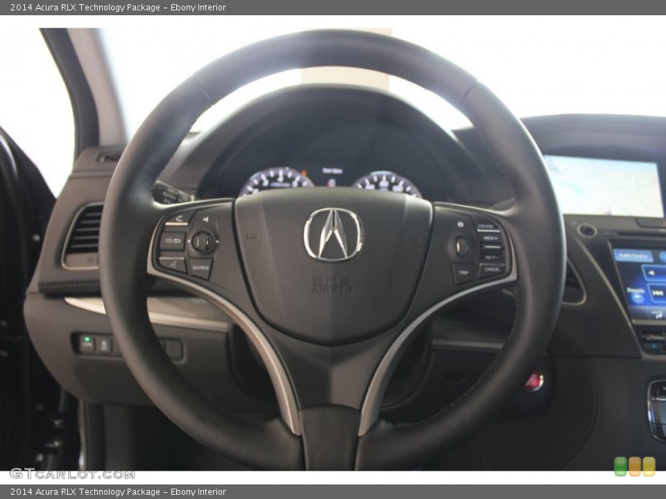 Ebony Interior Steering Wheel for the 2014 Acura RLX Technology Package #81215214