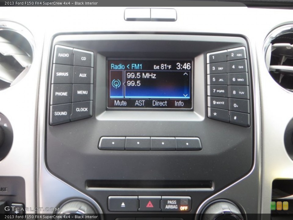 Black Interior Controls for the 2013 Ford F150 FX4 SuperCrew 4x4 #81216336