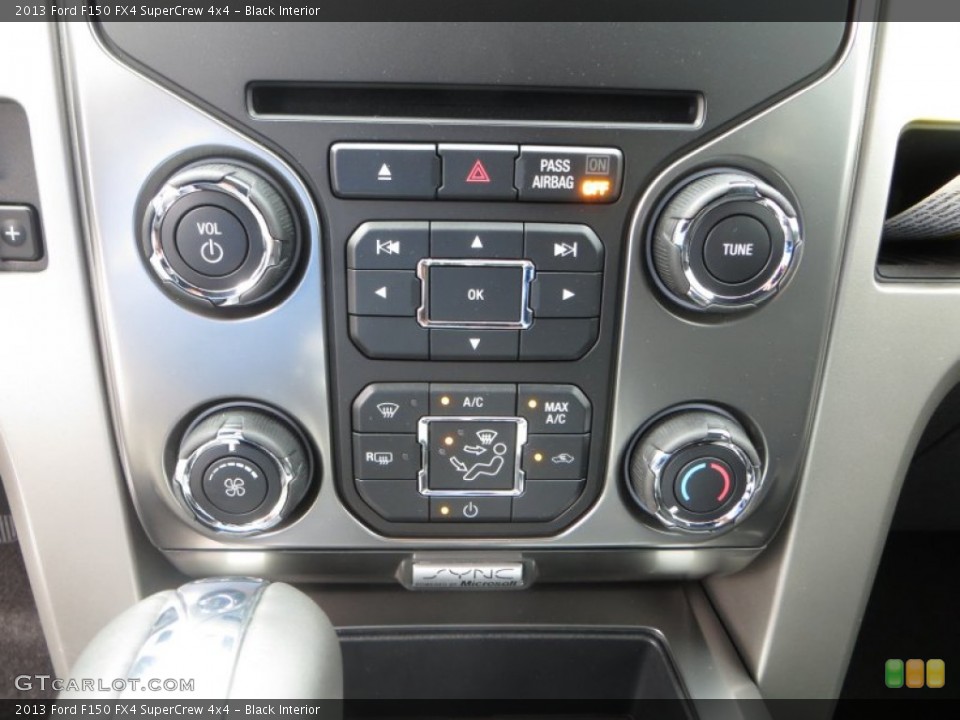 Black Interior Controls for the 2013 Ford F150 FX4 SuperCrew 4x4 #81216353