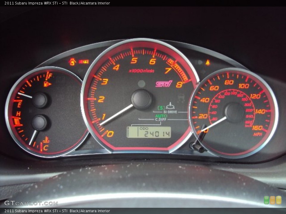 STI  Black/Alcantara Interior Gauges for the 2011 Subaru Impreza WRX STi #81216651