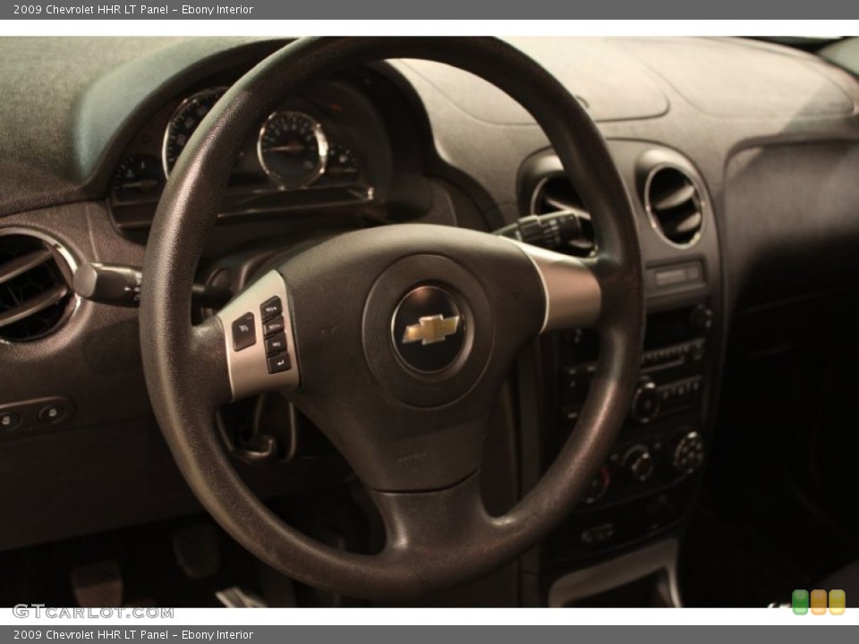Ebony Interior Steering Wheel for the 2009 Chevrolet HHR LT Panel #81217413