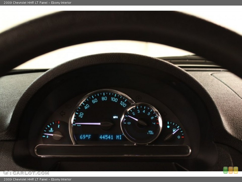 Ebony Interior Gauges for the 2009 Chevrolet HHR LT Panel #81217457