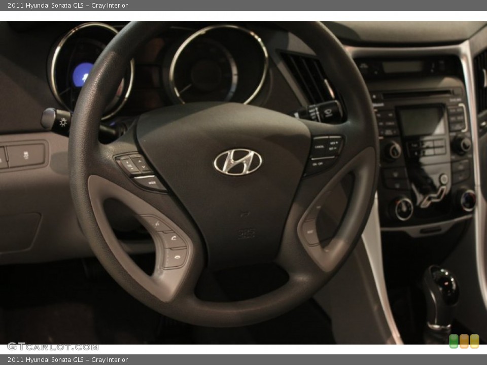 Gray Interior Steering Wheel for the 2011 Hyundai Sonata GLS #81219287