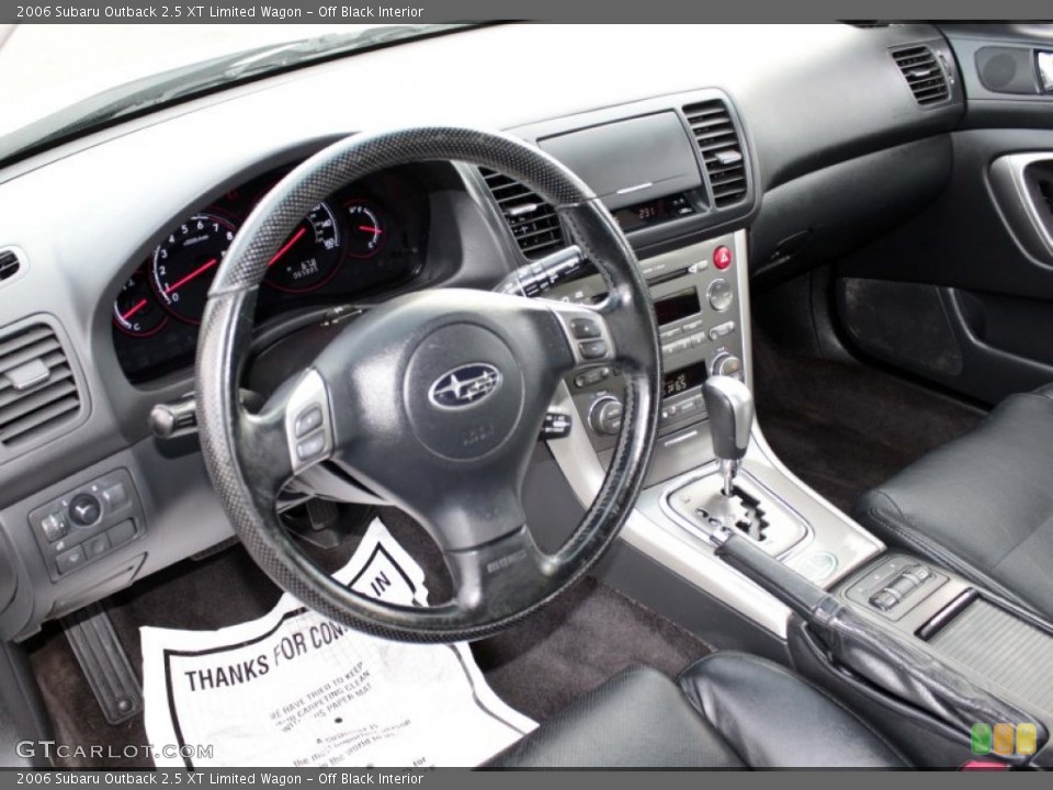 Off Black Interior Photo for the 2006 Subaru Outback 2.5 XT Limited Wagon #81220539