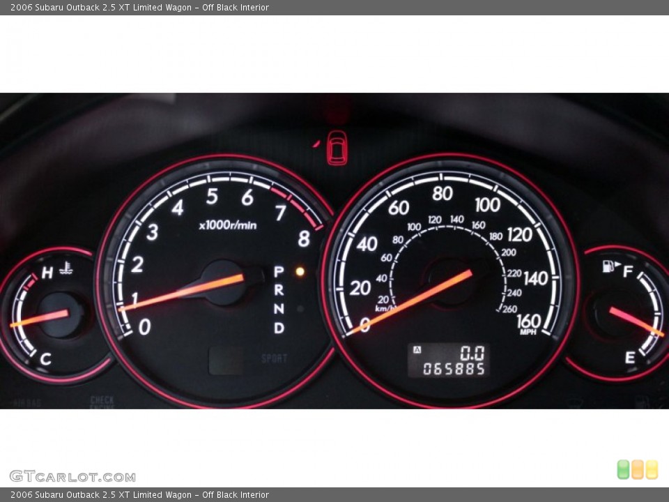 Off Black Interior Gauges for the 2006 Subaru Outback 2.5 XT Limited Wagon #81220713