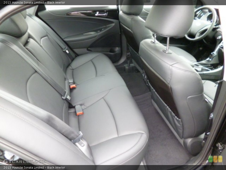 Black Interior Rear Seat for the 2013 Hyundai Sonata Limited #81220944