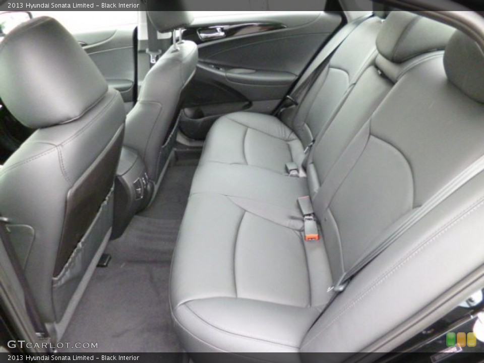 Black Interior Rear Seat for the 2013 Hyundai Sonata Limited #81220974