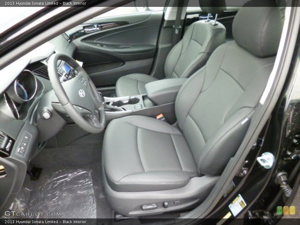 Black Interior Front Seat for the 2013 Hyundai Sonata Limited #81221004