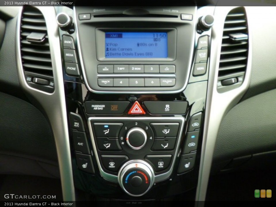 Black Interior Controls for the 2013 Hyundai Elantra GT #81222234