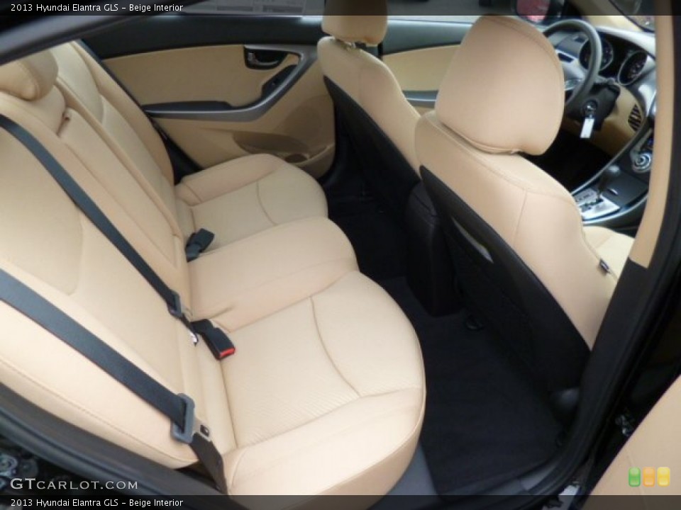 Beige Interior Rear Seat for the 2013 Hyundai Elantra GLS #81222378