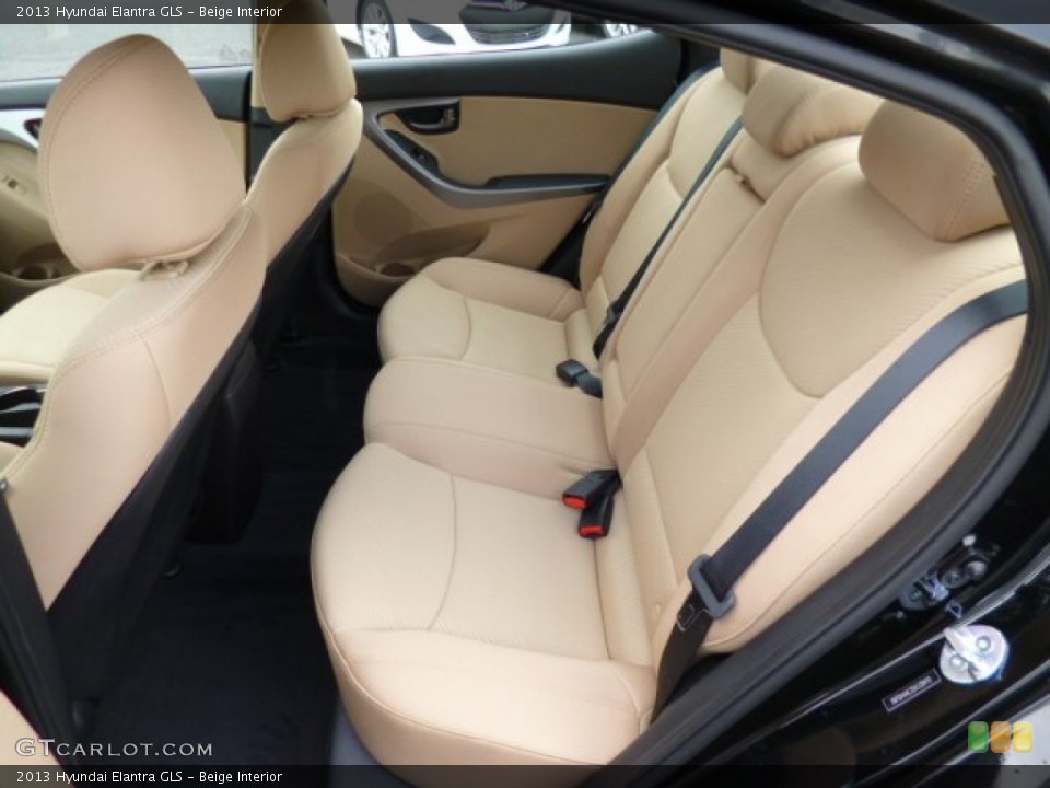 Beige Interior Rear Seat for the 2013 Hyundai Elantra GLS #81222390