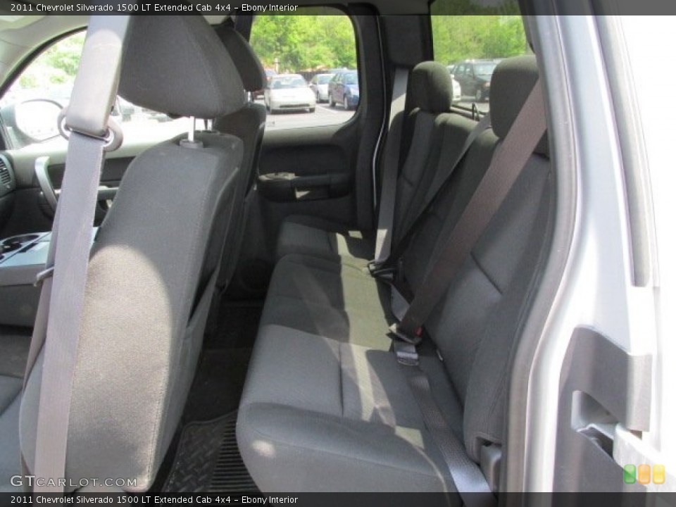 Ebony Interior Rear Seat for the 2011 Chevrolet Silverado 1500 LT Extended Cab 4x4 #81223539