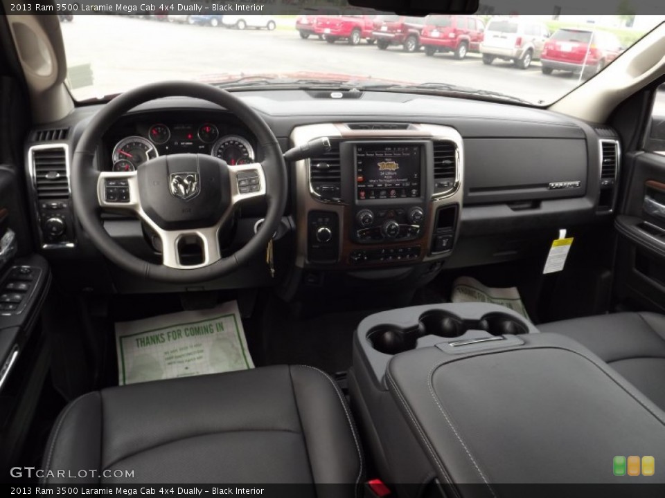 Black Interior Photo for the 2013 Ram 3500 Laramie Mega Cab 4x4 Dually #81226170