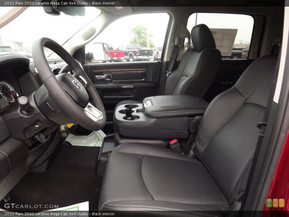Black Interior Front Seat for the 2013 Ram 3500 Laramie Mega Cab 4x4 Dually #81226192