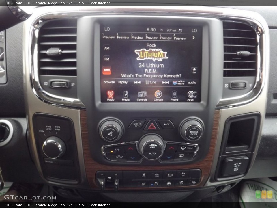 Black Interior Controls for the 2013 Ram 3500 Laramie Mega Cab 4x4 Dually #81226264