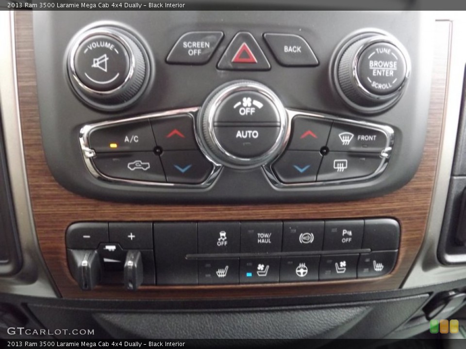 Black Interior Controls for the 2013 Ram 3500 Laramie Mega Cab 4x4 Dually #81226324