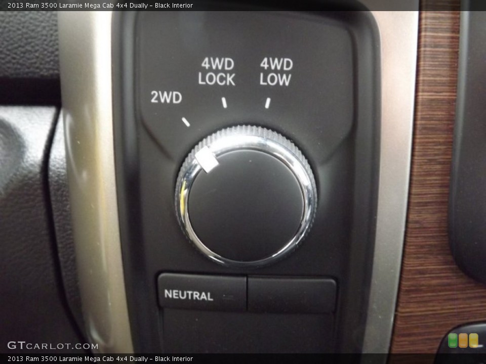 Black Interior Controls for the 2013 Ram 3500 Laramie Mega Cab 4x4 Dually #81226348